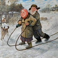 Урок четвёртый. четв. и пятая позиции. валенки. зима